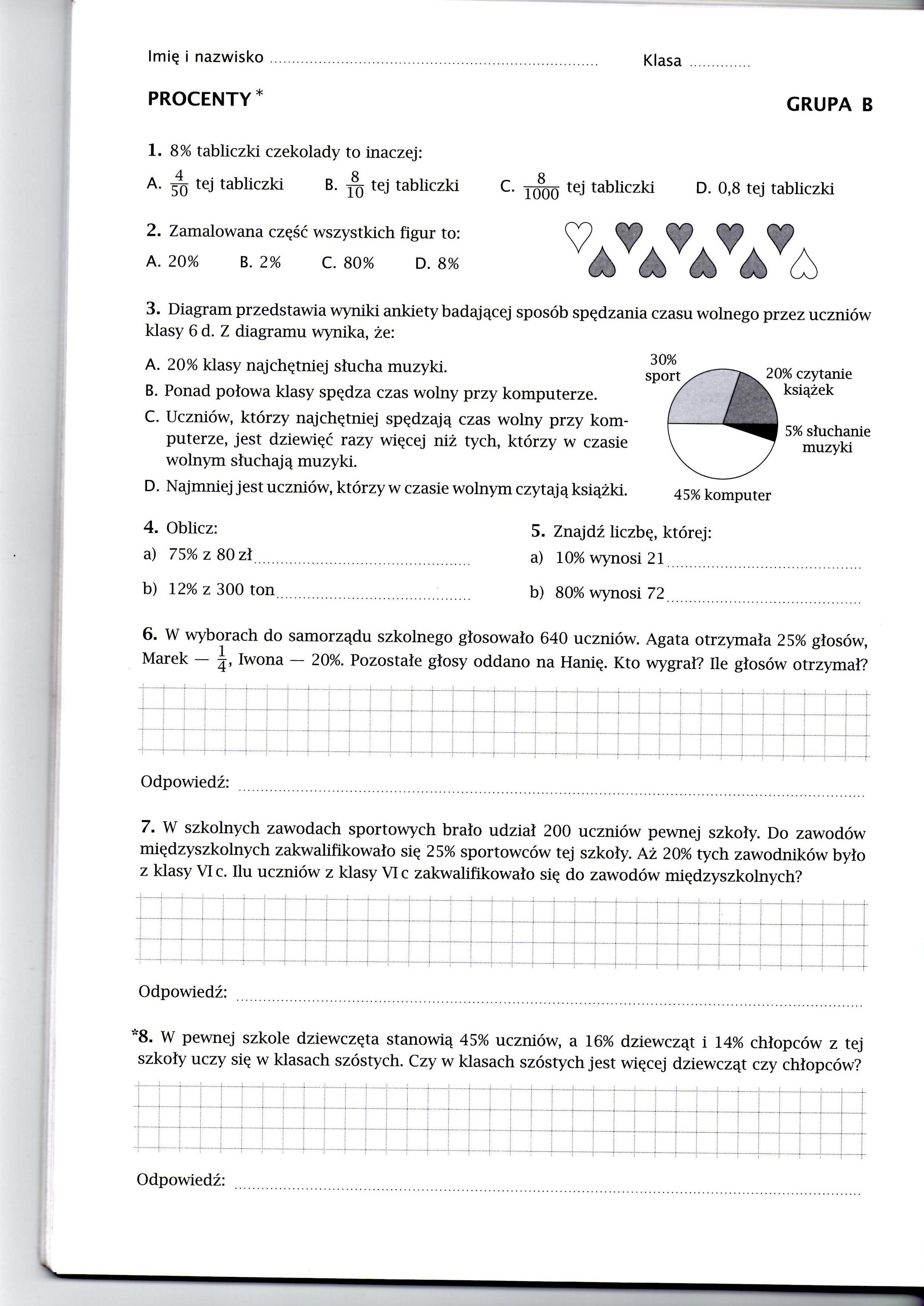 Procenty B
