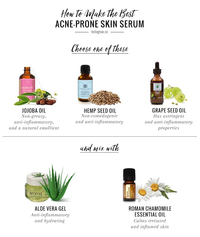 Acne-Fighting Chamomile Face Serum + The Best Oils for Acne