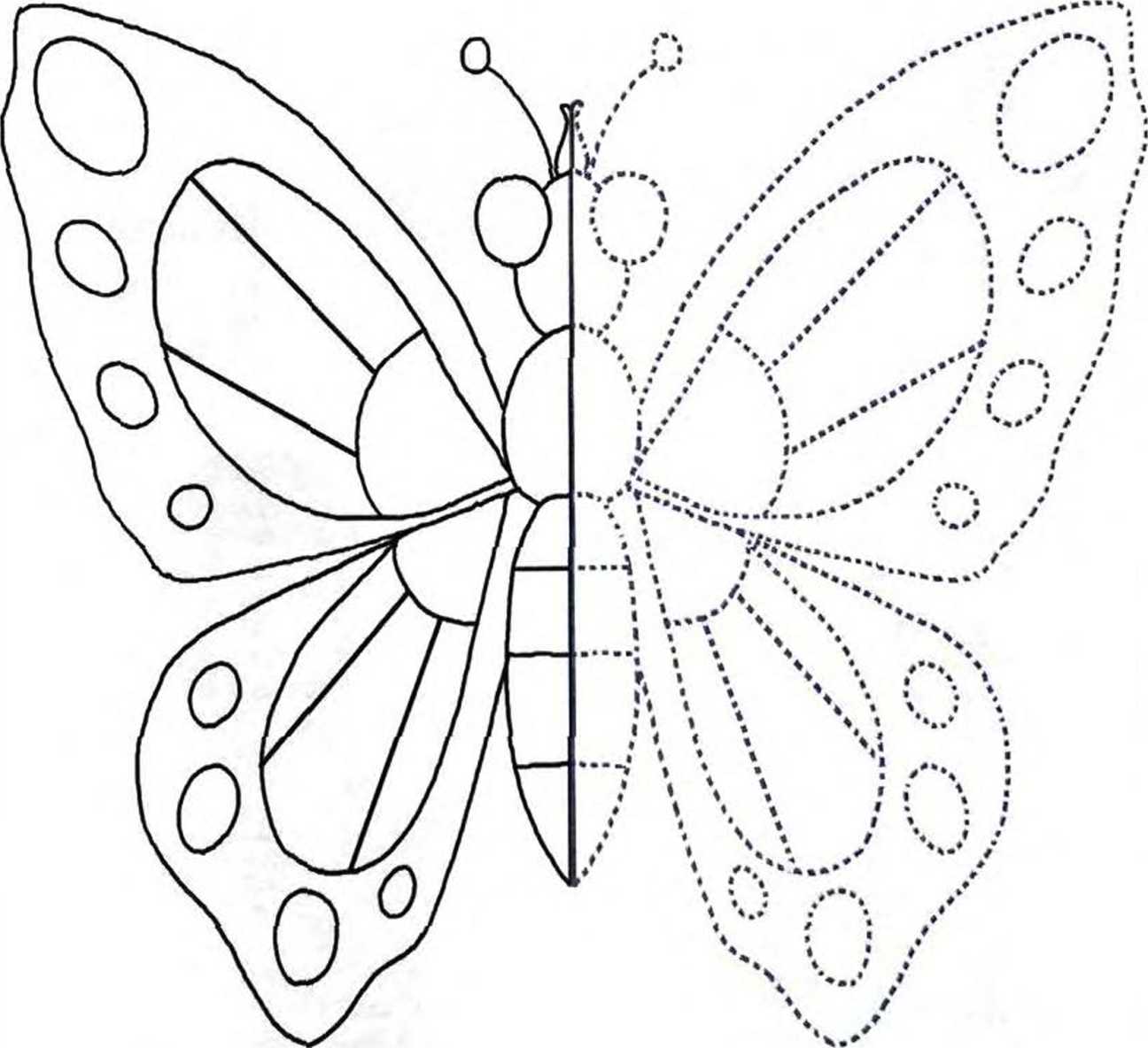 Рисование по точкам бабочка